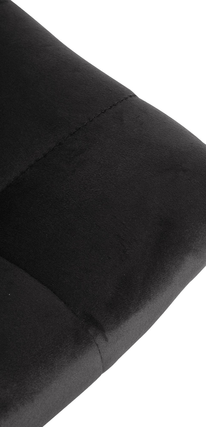Taburete de Bar con Respaldo 107 Terciopelo Negro - imagen 7