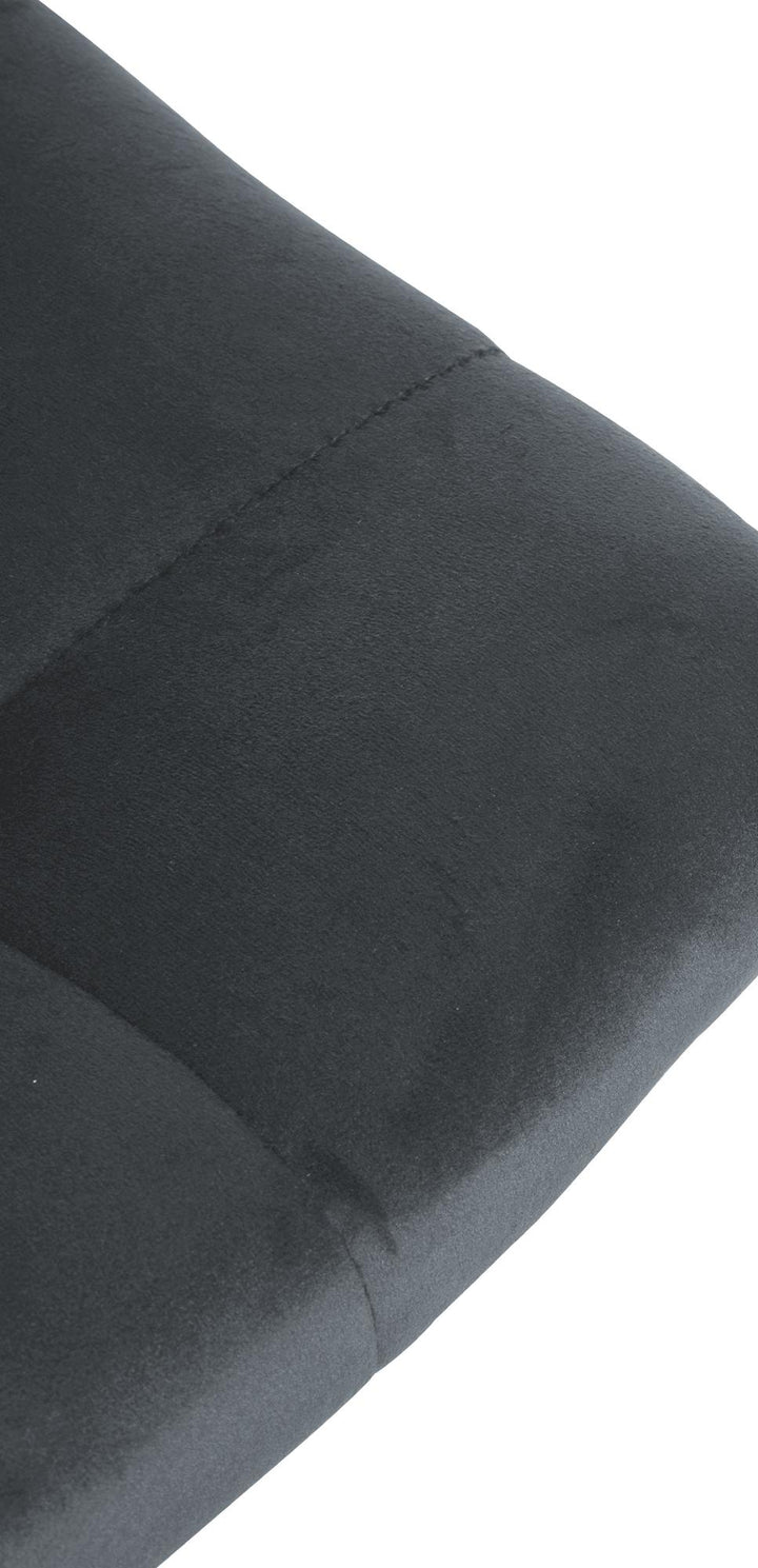 Taburete de Bar con Respaldo 107 Terciopelo Gris oscuro - imagen 7