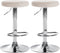 Set de 2 Taburetes de Bar 109 Terciopelo Crema