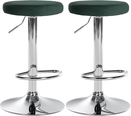 Set de 2 Taburetes de Bar 109 Terciopelo Verde