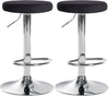 Set de 2 Taburetes de Bar 109 Terciopelo Negro