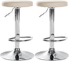Set de 2 Taburetes de Bar 109 Polipiel Crema