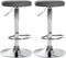 Set de 2 Taburetes de Bar 109 Polipiel Gris