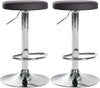 Set de 2 Taburetes de Bar 109 Polipiel Negro