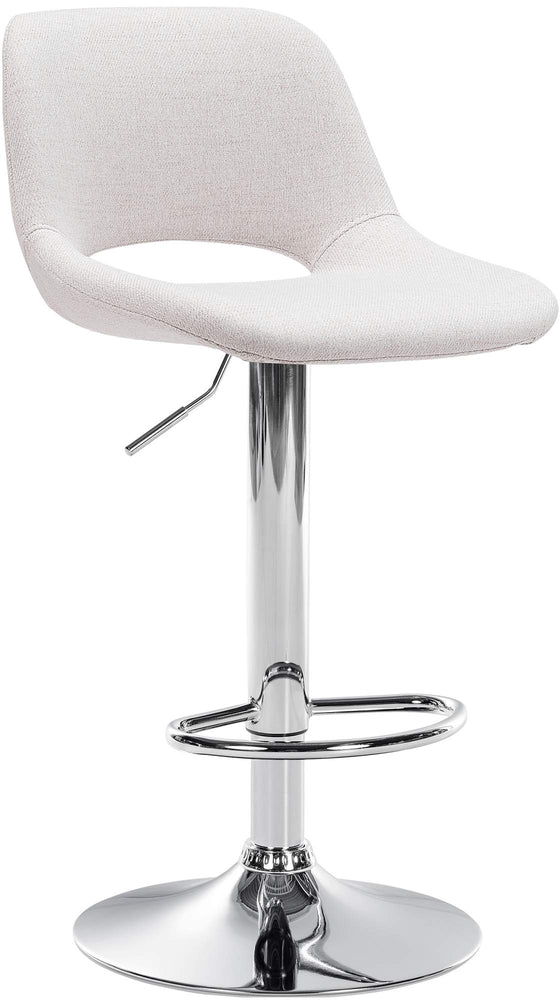 Taburete de Bar con Respaldo 106 Tela Crema
