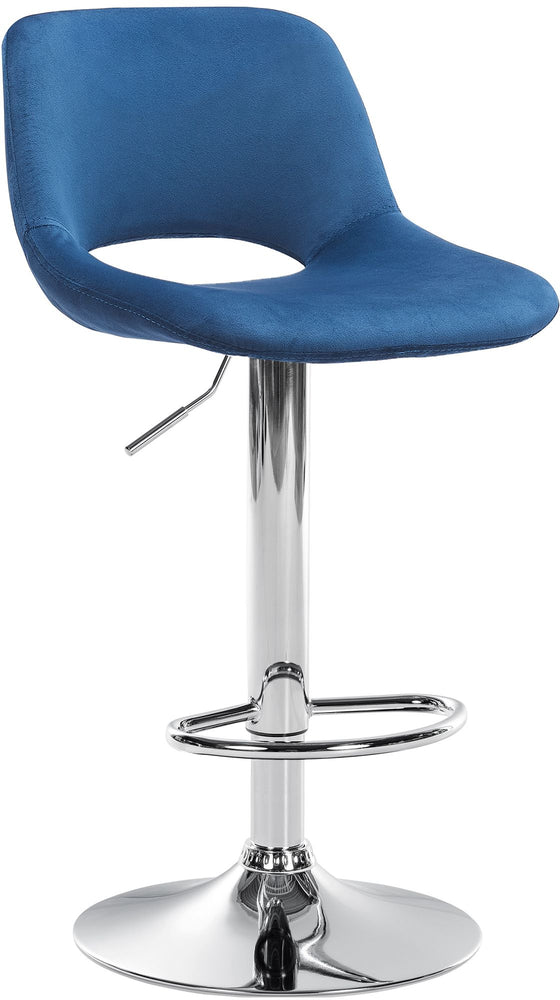 Taburete de Bar con Respaldo 106 Terciopelo Azul