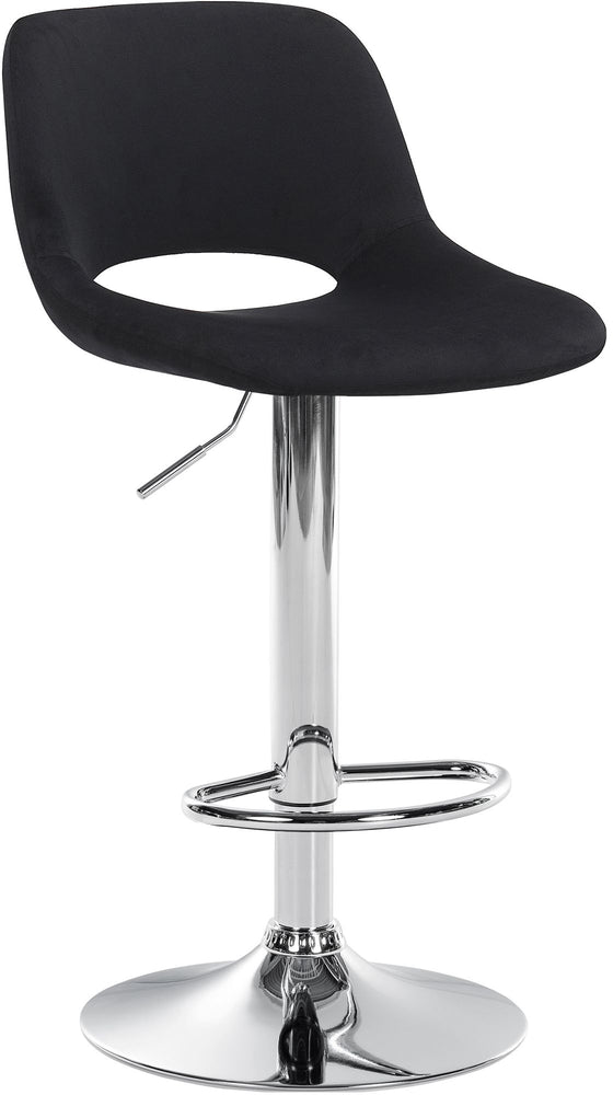 Taburete de Bar con Respaldo 106 Terciopelo Negro