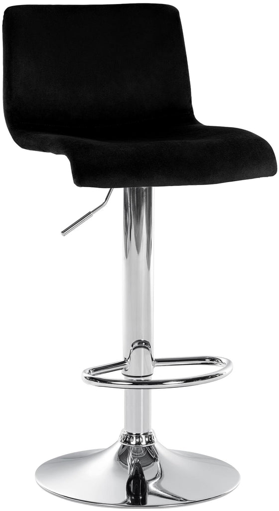 Taburete de Bar con Respaldo 105 Terciopelo Negro