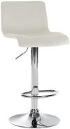 Taburete de Bar con Respaldo 105 Terciopelo Crema