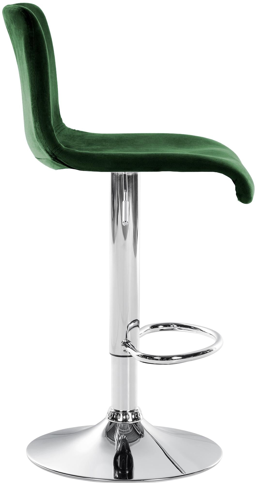 Taburete de Bar con Respaldo 105 Terciopelo Verde - imagen 6