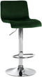 Taburete de Bar con Respaldo 105 Terciopelo Verde