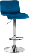 Taburete de Bar con Respaldo 105 Terciopelo Azul