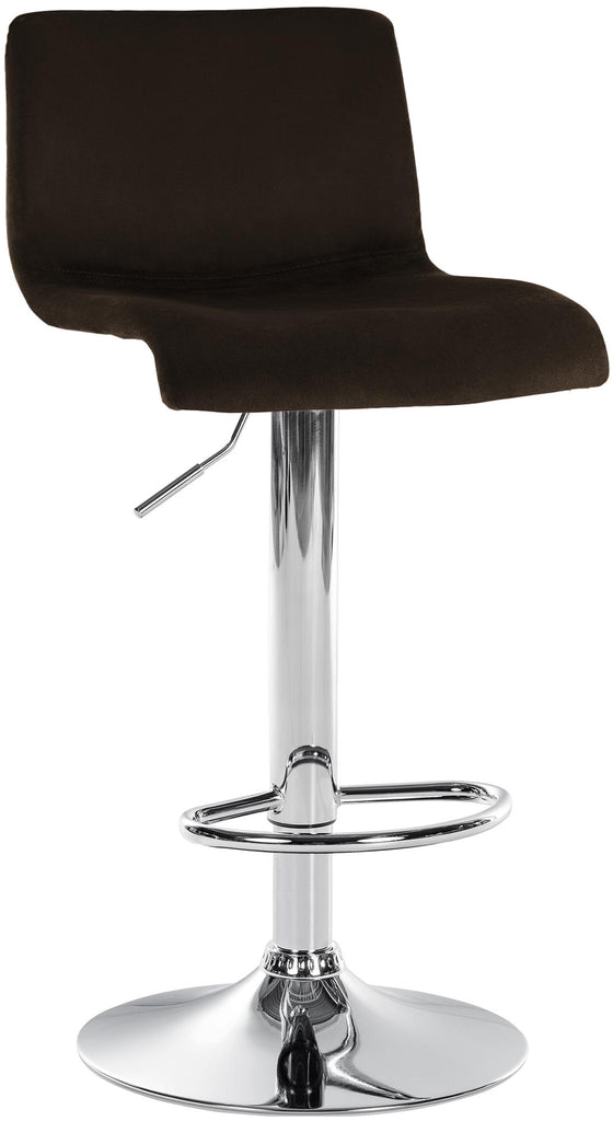 Taburete de Bar con Respaldo 105 Terciopelo Marrón