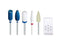 Promed Juego de fresas pedicura Modelage Blue Mix