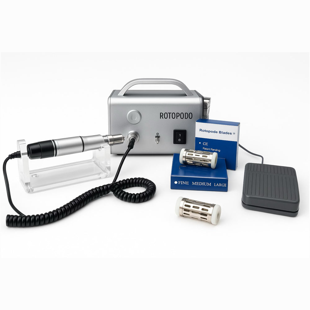 Torno para Uñas PodoMonium RotoPodo Set con Pedal