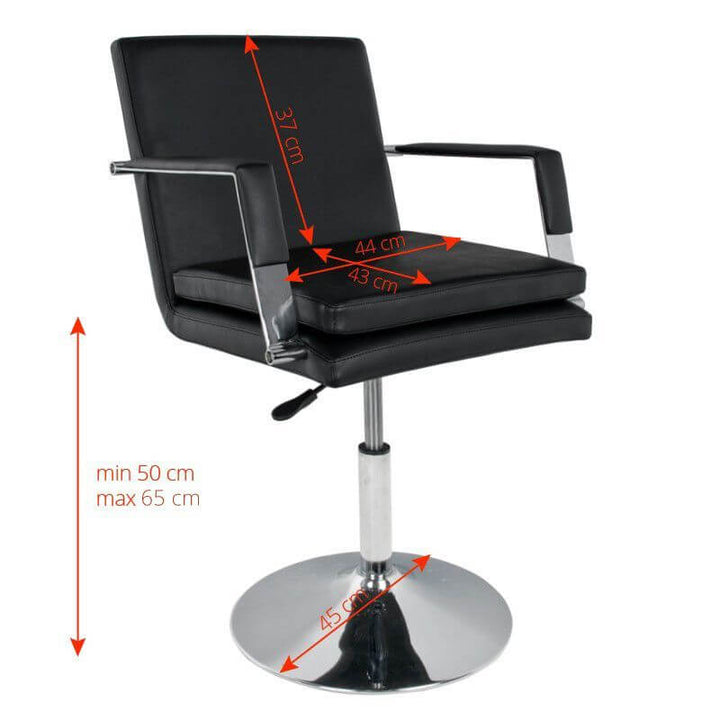Sillón de peluquería Gabbiano 049 Negro 2