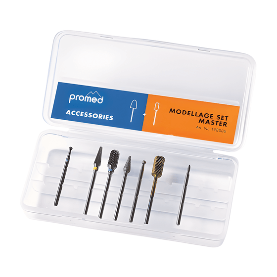 Promed Juego de fresas pedicura Modelage Master